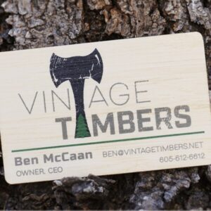 Bamboo Wood Business Cards - Image 3