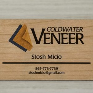 Cherry Wood Business Cards - Image 5