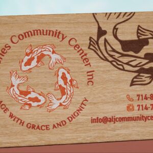 Cherry Wood Business Cards - Image 4