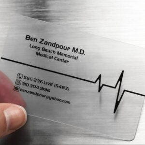 Clear Plastic Business Cards - Image 6