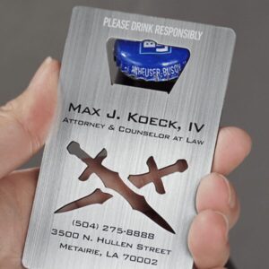 METAL BOTTLE OPENER BUSINESS CARD - Image 5